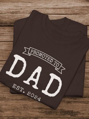 Promoted To Dad Custom Dad Shirt Personalized Father Shirt Dad Est Shirt Custom Fathers Day Shirt Custom Dad Gift riracha 2