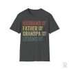 Personalized Dad Grandpa Shirt Fathers Day Shirt Husband Father Grandpa Legend Grandfather Custom Dates riracha 1