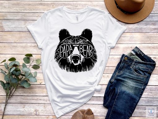 Papa Bear Sunglass Papa Bear Shirt Dad Shirt Fathers Day T Shirt Husband Present Family Shirt Matching Shirts Fathers Day Gift riracha 3 e1716804581723