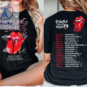Rolling Stones 2024 Tour Tee Shirt Hackney Diamonds Tour Shirt Rolling Stones Tour 2024 Cities Rolling.Stones Tour Unique riracha 5