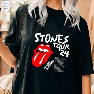 The Rolling Stones Hackney Diamonds Tour 2024 Schedule List T Shirt Rolling Stones Tour 2024 Cities Rolling.Stones Tour Unique riracha 4