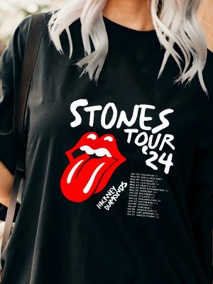 The Rolling Stones Hackney Diamonds Tour 2024 Schedule List T Shirt Rolling Stones Tour 2024 Cities Rolling.Stones Tour Unique riracha 4