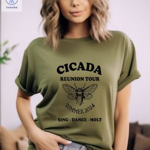 The Cicadas Reunion Tour Shirt Cicada 2024 Cicada Shirt Cicadas Invasion Summer Scream 2024 Gift For Nature Lovers Unique riracha 6