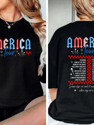 Retro America Tour Shirt 4Th Of July Shirt 1776 Independence Day Shirt American Flag Shirt Memorial Day Shirt Unique riracha 2