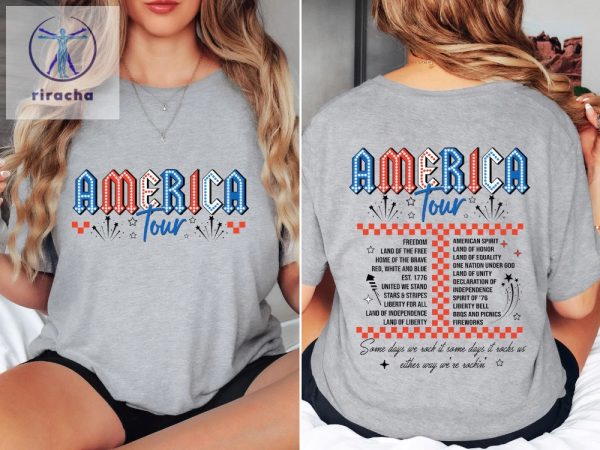 Retro America Tour Shirt 4Th Of July Shirt 1776 Independence Day Shirt American Flag Shirt Memorial Day Shirt Unique riracha 3