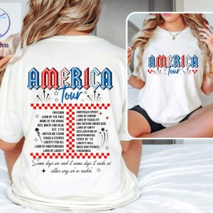 Retro America Tour Shirt 4Th Of July Shirt 1776 Independence Day Shirt American Flag Shirt Memorial Day Shirt Unique riracha 4