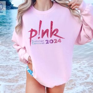 Pink Singer Summer Carnival 2024 Tour Sweatshirt Pink Fan Lovers Shirt Music Tour 2024 Shirt Trustfall Album Shirt P Nk Tour 2024 Unique riracha 2