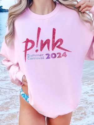 Pink Singer Summer Carnival 2024 Tour Sweatshirt Pink Fan Lovers Shirt Music Tour 2024 Shirt Trustfall Album Shirt P Nk Tour 2024 Unique riracha 2