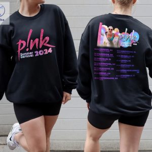 Pink Singer Summer Carnival 2024 Tour Sweatshirt Pink Fan Lovers Shirt Music Tour 2024 Shirt Trustfall Album Shirt P Nk Tour 2024 Unique riracha 3