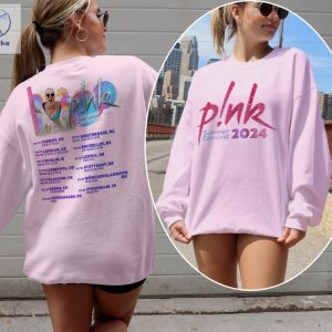 Pink Singer Summer Carnival 2024 Tour Sweatshirt Pink Fan Lovers Shirt Music Tour 2024 Shirt Trustfall Album Shirt P Nk Tour 2024 Unique riracha 5