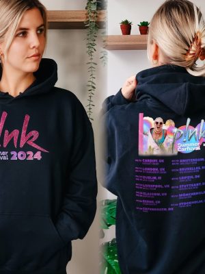 Pink Singer Summer Carnival 2024 Tour Sweatshirt Pink Fan Lovers Shirt Music Tour 2024 Shirt Trustfall Album Shirt P Nk Tour 2024 Unique riracha 7