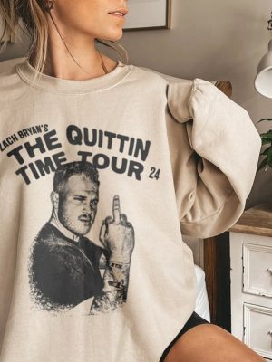 Zach Bryan Quittin Time Tour Shirt Funny Middle Finger Zach Bryan Shirt Zach Bryan Retro 90S Zach Bryan Merch Unique riracha 4