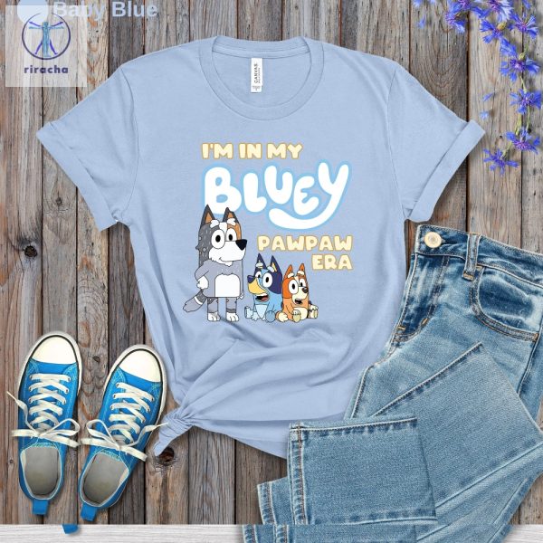 In My Bluey Grandpa Era Shirt In My Bluey Pop Pop Tee Bluey Dad Shirt Bluey Fathers Day Tee Grandad Shirt Bluey Dad Shirts Unique riracha 1