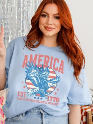 Usa Shirt Fourth Of July Shirt Shirt 1776 Tee Summer Bbq Shirt Red White And Blue America Tee Patriotic America Retro 4Th Of July Unique riracha 2