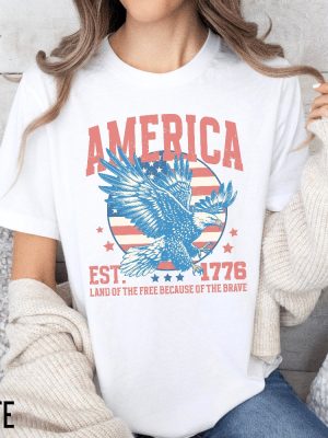 Usa Shirt Fourth Of July Shirt Shirt 1776 Tee Summer Bbq Shirt Red White And Blue America Tee Patriotic America Retro 4Th Of July Unique riracha 7