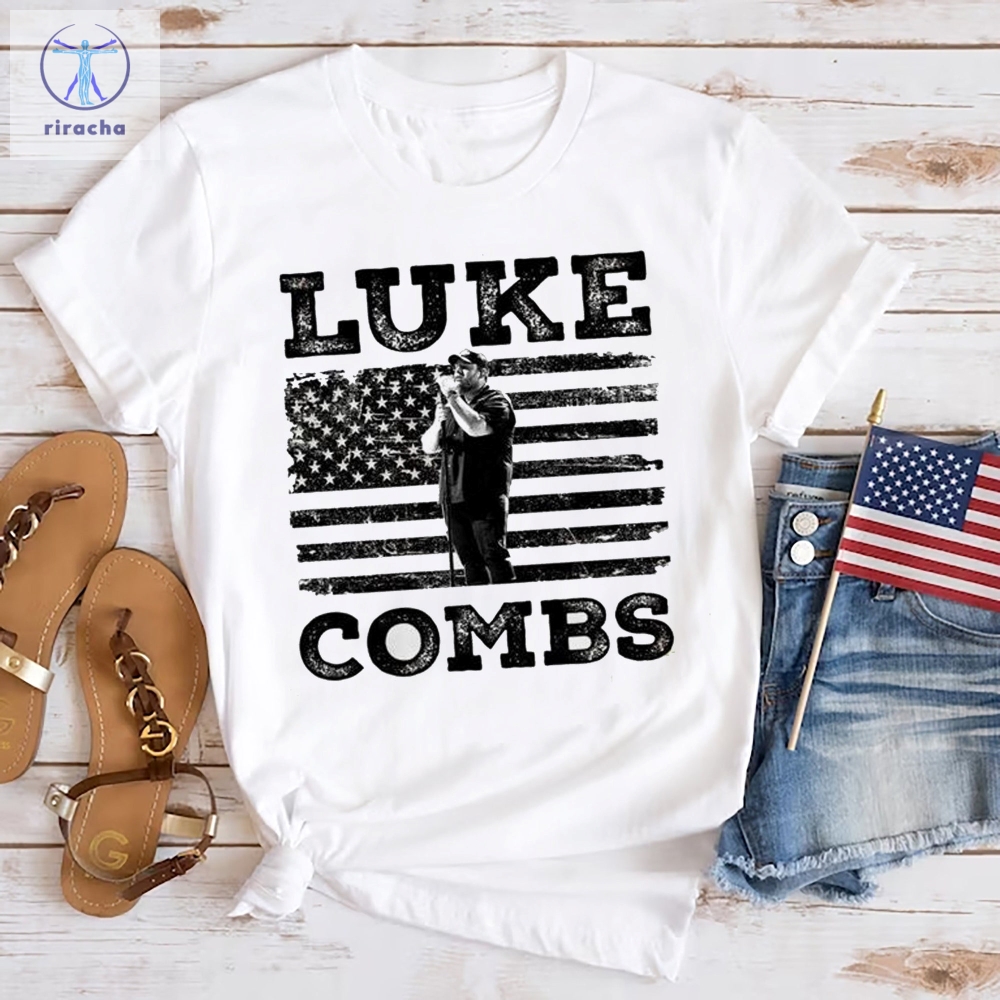 Luke Combs Usa Flag T Shirt Luke Combs Graphic Tee 2024 Tour Luke Combs Shirt Luke Combs Concert Unique