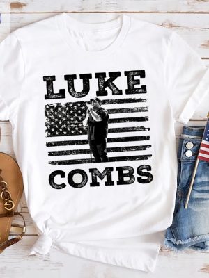 Luke Combs Usa Flag T Shirt Luke Combs Graphic Tee 2024 Tour Luke Combs Shirt Luke Combs Concert Unique riracha 2