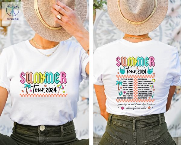 Retro Summer Tour Shirt Summer Vibes Shirt Beach Shirt Hello Summer Shirt Summer Vacation Shirt Trendy Summer Shirt Unique riracha 4