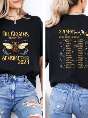 Cicadas Tour Summer 2024 Tshirt Cicada Invasion Tshirt Cicada Concert Shirt Insect Lover Gift Cicadas Comeback Tee Unique riracha 2