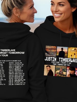 2024 Justin Timberlake Tour Hoodie Forget Tomorrow World Tour Hoodie Justin Timberlake Tour Houston Unique riracha 3