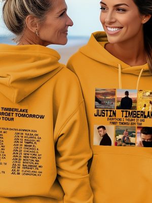 2024 Justin Timberlake Tour Hoodie Forget Tomorrow World Tour Hoodie Justin Timberlake Tour Houston Unique riracha 4