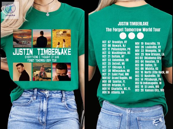 2024 Justin Timberlake Fall Tour Shirt Forget Tomorrow World Tour Hoodie Justin Timberlake Concert Group T Shirt Unique riracha 1