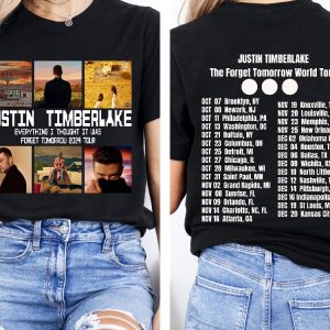 2024 Justin Timberlake Fall Tour Shirt Forget Tomorrow World Tour Hoodie Justin Timberlake Concert Group T Shirt Unique riracha 2