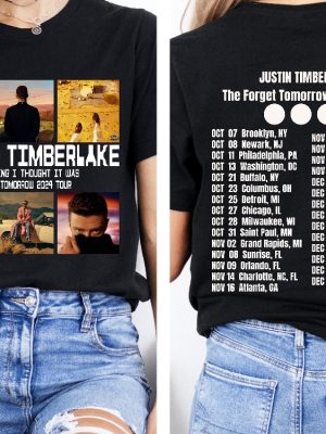 2024 Justin Timberlake Fall Tour Shirt Forget Tomorrow World Tour Hoodie Justin Timberlake Concert Group T Shirt Unique riracha 2