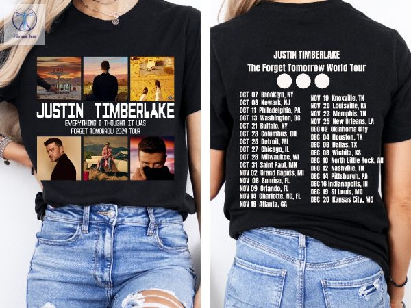 2024 Justin Timberlake Fall Tour Shirt Forget Tomorrow World Tour Hoodie Justin Timberlake Concert Group T Shirt Unique riracha 2