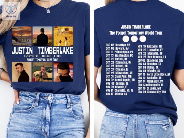 2024 Justin Timberlake Fall Tour Shirt Forget Tomorrow World Tour Hoodie Justin Timberlake Concert Group T Shirt Unique riracha 3