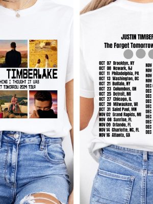 2024 Justin Timberlake Fall Tour Shirt Forget Tomorrow World Tour Hoodie Justin Timberlake Concert Group T Shirt Unique riracha 4