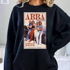 The Abba Shirt The Abba Hoodie The Abba Sweatshirts Abba Tour 1979 Shirt Pop Music Shirt Pop Disco Tee Unique riracha 2