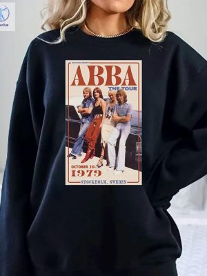 The Abba Shirt The Abba Hoodie The Abba Sweatshirts Abba Tour 1979 Shirt Pop Music Shirt Pop Disco Tee Unique riracha 2