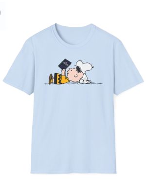 Peanuts Snoopy Charlie Brown Reading Anarchists Cookbook Tribute T Shirt Snoopy Dday Charlie Brown Superstar Unique riracha 4