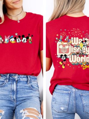 Retro Walt Disney World Two Sided Shirt Mickey And Friends Shirt Magic Kingdom Shirt Disneyworld Shirts Disney Shirts Unique riracha 2