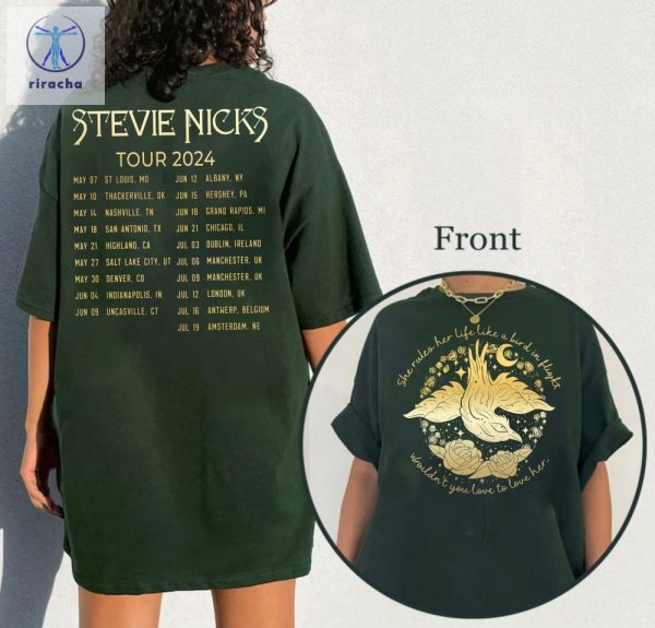 2024 Stevie Nicks Tour Live In Concert T Shirt Shirt Stevie Nicks Tour 2024 Stevie Nicks Tour Setlist Unique riracha 2