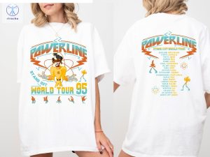 Stand Out Tee Powerline 95 Shirt Retro Disney A Goofy Movie Powerline Stand Out World Tour 95 Shirt Disneyland Trip Unique riracha 3