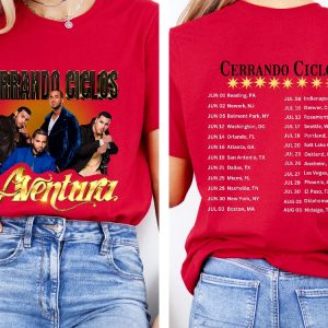 Two Sided Aventura Tour Shirt Aventura Bachata Graphic Shirt Aventura Concert Group Shirt Romeo Santos Shirt Unique riracha 4