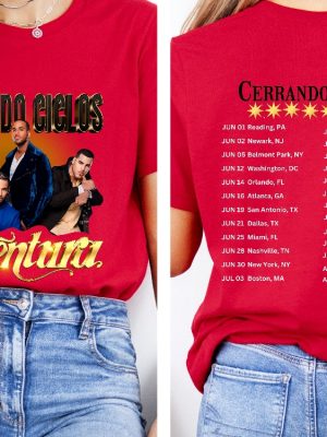 Two Sided Aventura Tour Shirt Aventura Bachata Graphic Shirt Aventura Concert Group Shirt Romeo Santos Shirt Unique riracha 4