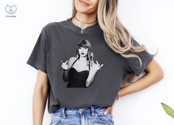 Taylor Swift Middle Finger Tee Shirt Trendy Shirt Taylor Swift Tee Shirt Concert Shirt Unique riracha 2