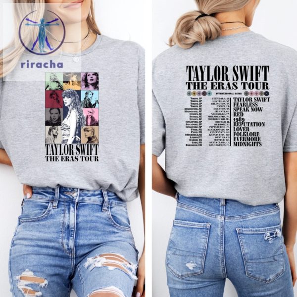 Taylor Swift Merch Concert T Shirt Taylor Swift Eras Eras Tour Shirt Eras Tour Concert Shirt Eras Tour Movie Shirt Two Sided Shirt Unique riracha 1