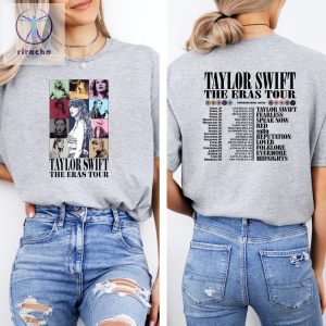 Taylor Swift Merch Concert T Shirt Taylor Swift Eras Eras Tour Shirt Eras Tour Concert Shirt Eras Tour Movie Shirt Two Sided Shirt Unique riracha 2