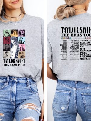 Taylor Swift Merch Concert T Shirt Taylor Swift Eras Eras Tour Shirt Eras Tour Concert Shirt Eras Tour Movie Shirt Two Sided Shirt Unique riracha 3