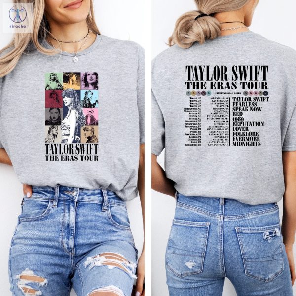 Taylor Swift Merch Concert T Shirt Taylor Swift Eras Eras Tour Shirt Eras Tour Concert Shirt Eras Tour Movie Shirt Two Sided Shirt Unique riracha 3