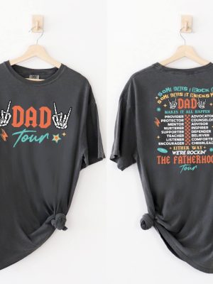 The Fatherhood Tour Shirt Dad Tour Shirt Hoodie Sweatshirt Some Days I Rock It Some Day It Rocks Me Shirt Unique riracha 5