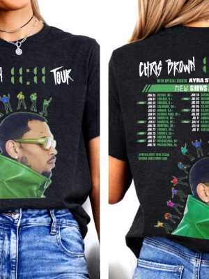 Chris Brown Tour Merch Chris Brown Tour Dates Shirt Chris Brown 11 11 Tour Setlist Shirt Unique riracha 2