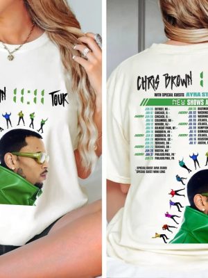 Chris Brown Tour Merch Chris Brown Tour Dates Shirt Chris Brown 11 11 Tour Setlist Shirt Unique riracha 3