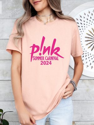 P Nk Summer Carnival 2024 Trustfall Album Tee Pink Singer Tour Music Festival Shirt Pink Summer Carnival 2024 Setlist Unique riracha 3