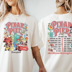 Pixar Pier Disneyland Tour T Shirt Disney Family Trip Disney Trip Shirt Pixar Pier Shirt Pixar Pier Tour Tee Disneyland Trip Tee Unique riracha 4