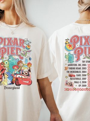 Pixar Pier Disneyland Tour T Shirt Disney Family Trip Disney Trip Shirt Pixar Pier Shirt Pixar Pier Tour Tee Disneyland Trip Tee Unique riracha 4